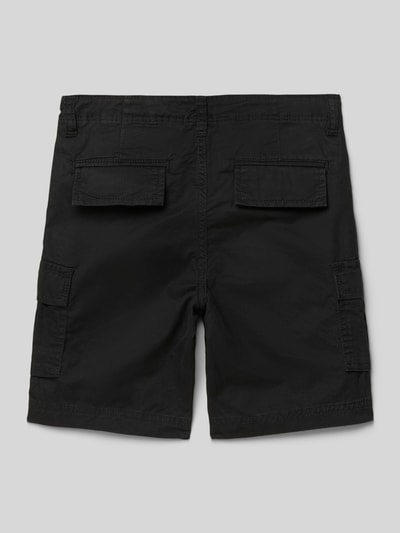 Jack & Jones Regular Fit Cargoshorts mit Label-Patch Modell 'BOWIE' Black 3