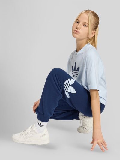 adidas Originals Regular Fit T-Shirt aus reiner Baumwolle Hellblau 3