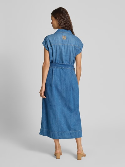 MOS MOSH Jeanskleid mit Bindegürtel Modell 'Pitti Nalin' Blau 5