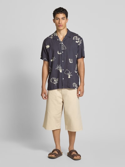 Jack & Jones Regular Fit Freizeithemd mit Resortkragen Modell 'LUKE' Anthrazit 1
