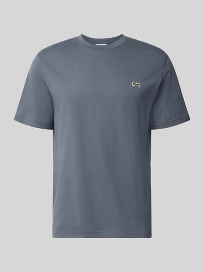 Lacoste Regular Fit T-Shirt aus reiner Baumwolle Dunkelgrau 1