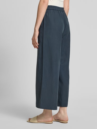Marc O'Polo Wide Leg Culotte aus Lyocell-Leinen-Mix Marine 5