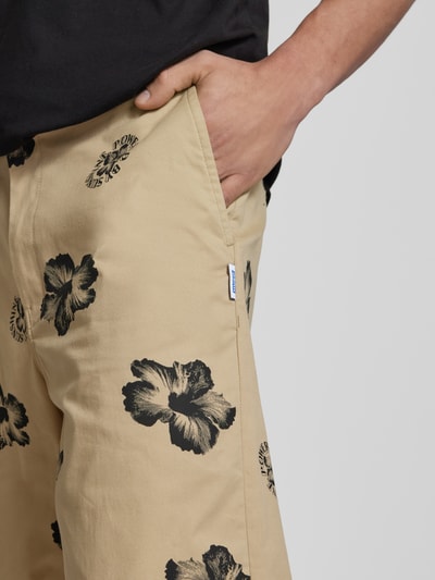 Hugo Blue Baggy fit bermuda met steekzakken, model 'Damo' Beige - 3