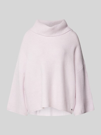 comma Oversized Wollpullover aus Viskose mit Kimonoärmeln Rose 1