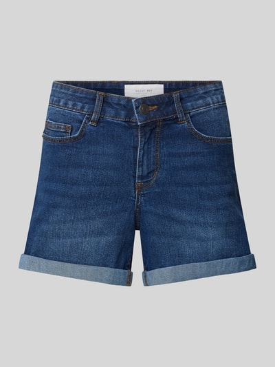 Noisy May Szorty jeansowe z wpuszczanymi kieszeniami model ‘BE LUCY’ Jeansowy niebieski 2