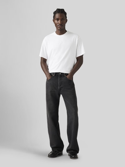 Levi's® Jeans o kroju loose fit z czystej bawełny model '501® LOOSE' Ciemnoszary 3