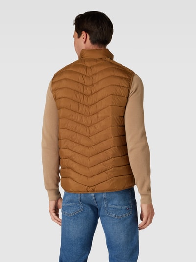 Tom Tailor Bodywarmer met opstaande kraag Cognac - 5