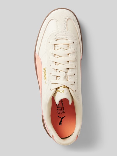 Puma Leren sneakers met contrastgarnering, model 'Puma Club II Era' Beige - 3