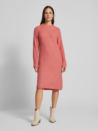 s.Oliver RED LABEL Comfort Fit Strickkleid aus Baumwoll-Mix mit Wollanteil und Raglanärmeln Rose 4