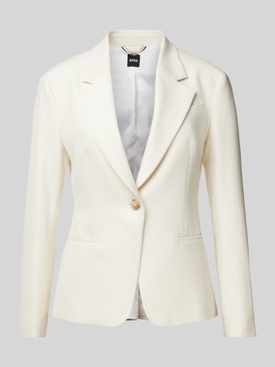 BOSS Blazer mit Brustleistentasche Modell 'Jia' Offwhite 1