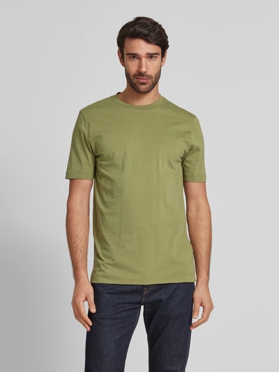 BOSS T-Shirt mit Label-Print Modell 'Thompson' Lind 4