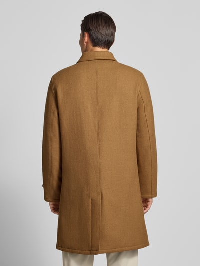 Polo Ralph Lauren Lange wollen jas met kentkraag Camel - 5