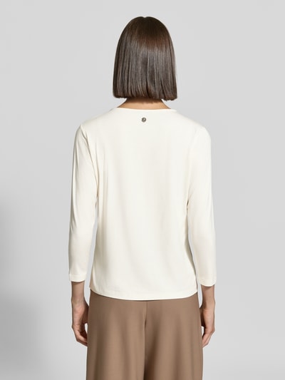 JOOP! Regular fit 3/4-shirt van viscosemix model 'Tamina' Ecru - 5