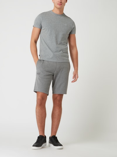 Superdry Sweatshorts met logo Grafiet gemêleerd - 1