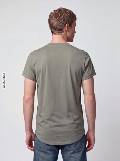 G-Star RAW Regular fit t-shirt van puur katoen model 'LASH' Olijfgroen - 5