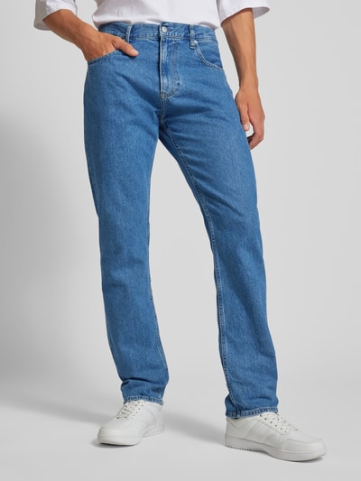 Calvin Klein Jeans Straight Fit Jeans im 5-Pocket-Design Modell 'AUTHENTIC' Jeansblau 4