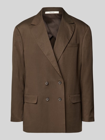 Selected Homme Regular Fit Anzugsakko aus reinem Lyocell Dunkelbraun 2