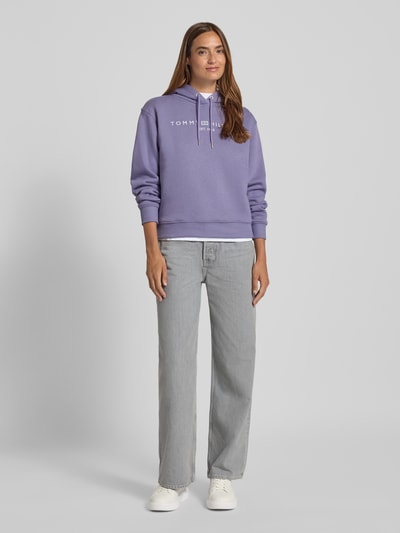 Tommy Hilfiger Regular Fit Hoodie aus Baumwoll-Mix Lavender 1