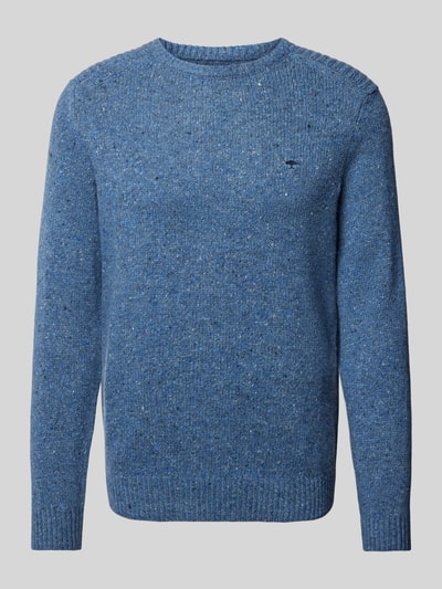 Fynch-Hatton Strickpullover aus Woll-Mix mit Rundhalsausschnitt Hellblau 1