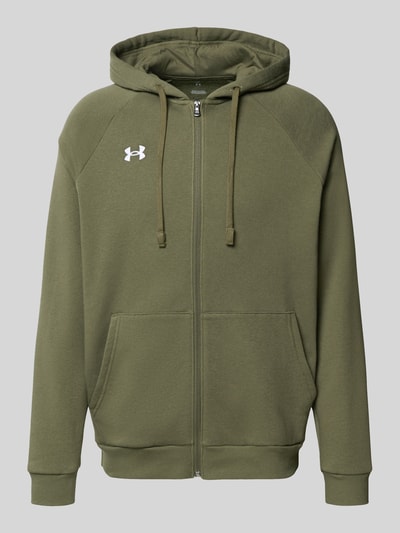 Under Armour Sweatjack met kangoeroezak Olijfgroen - 2