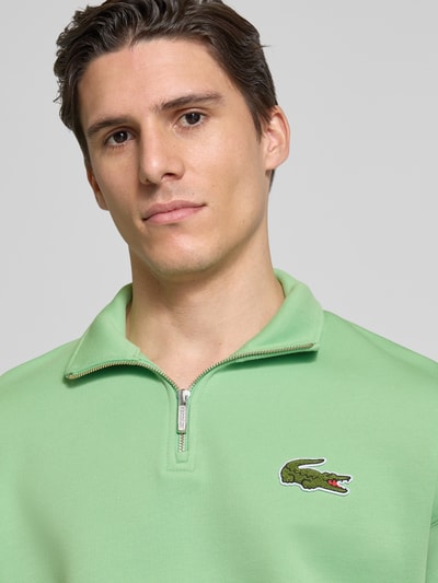 Lacoste Sweatshirt mit Logo-Badge Hellgruen 3