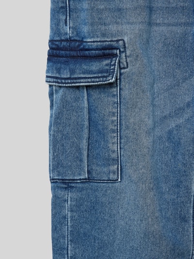 Garcia Loose fit jeans met cargozakken Blauw - 2