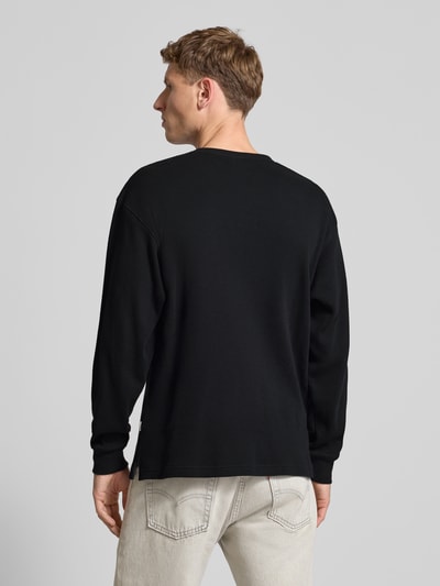 BLKVIS Shirt met lange mouwen en logostitching Zwart - 5