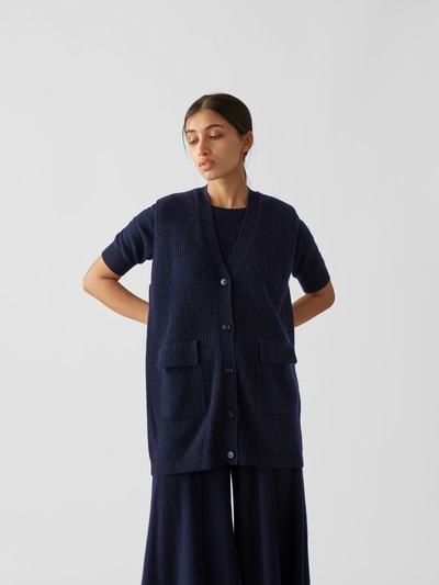 Lisa Yang Strickjacke aus Kaschmir Marineblau 4