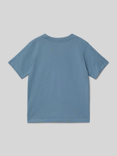 Productfoto, Regular Fit T-shirt met logoprint model 'Estar' van JACK & JONES, puur katoen, ronde hals, ruglengte maat 140: 50 cm