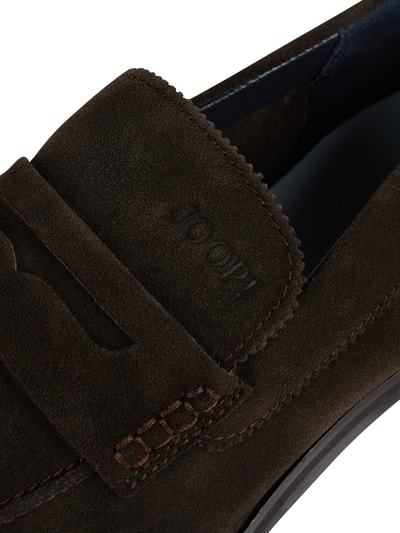 JOOP! SHOES Loafer aus Veloursleder Modell 'Kleitos' Dunkelbraun 2