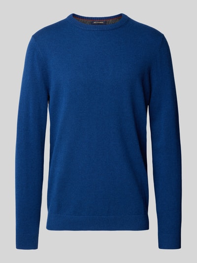 Christian Berg Men Gebreide pullover met ronde hals Marineblauw gemêleerd - 2