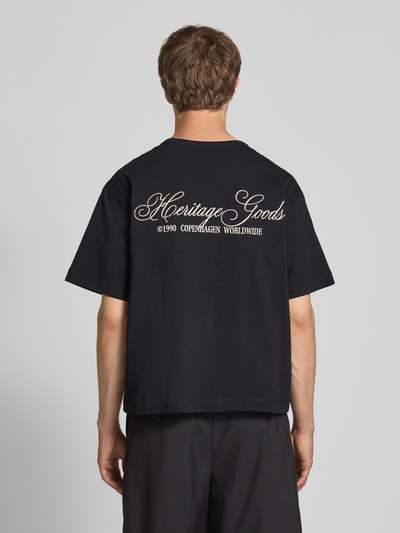 Jack & Jones T-Shirt mit Label-Stitching Black 5