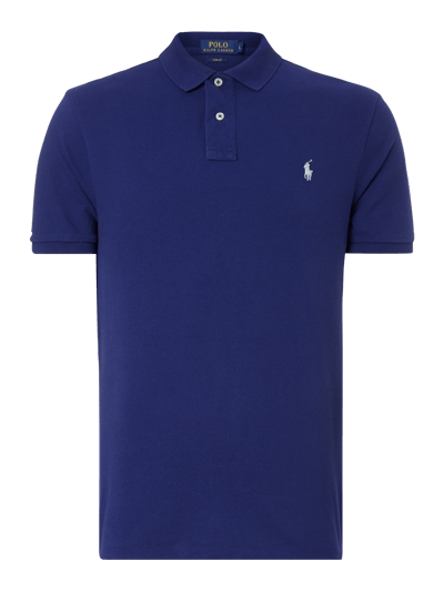 Polo Ralph Lauren Slim Fit Poloshirt aus Baumwoll-Piqué Dunkelblau 1