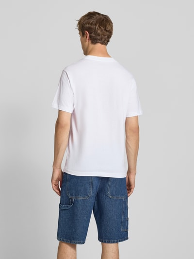 New Balance t-shirt z logo i okrągłym dekoltem Biały 5