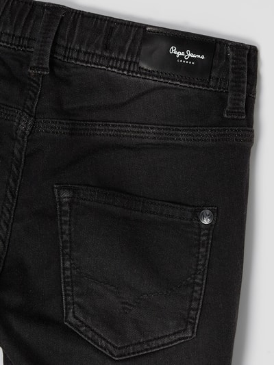 Pepe Jeans Spodnie sportowe z denimu  Czarny 3