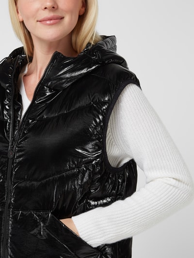 Frieda & Freddies Bodywarmer in laklook  Zwart - 3