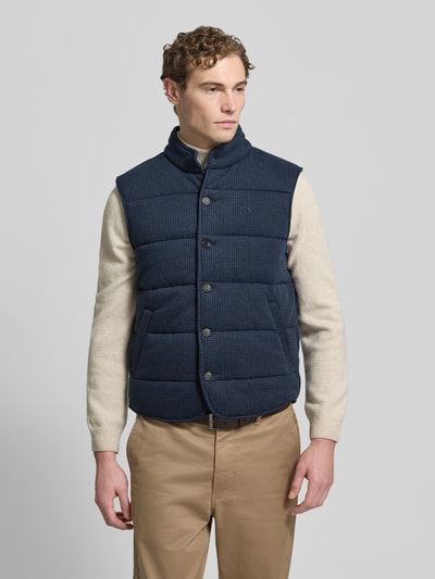 Polo Ralph Lauren Bodywarmer met opstaande kraag en labelstitching Marineblauw - 4
