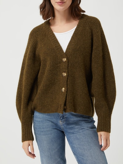 Emily Van den Bergh Cardigan aus Alpakamischung Oliv 4