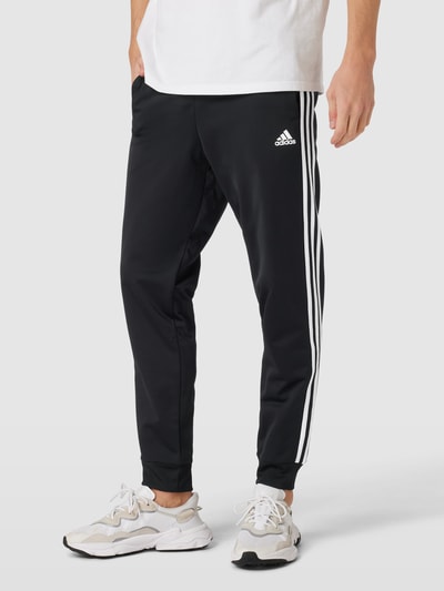 ADIDAS SPORTSWEAR Spodnie sportowe o kroju regular fit z nadrukiem z logo Czarny 4