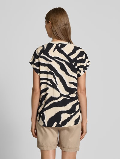 Tom Tailor Bluzka o kroju relaxed fit z czystej wiskozy Czarny 5