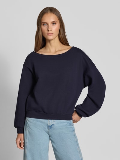 ONLY Loose Fit Sweatshirt aus Baumwoll-Mix Modell 'RHINA' Marine 4