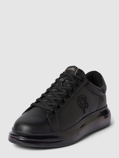 Karl Lagerfeld Ledersneaker mit Logo-Applikation Black 1