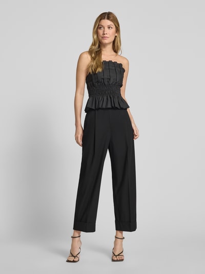 Jake*s Collection Straight Leg Anzughose mit Bundfalten Black 1