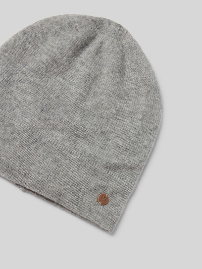 Fraas Kasjmier muts met labelapplicatie Middengrijs - 2