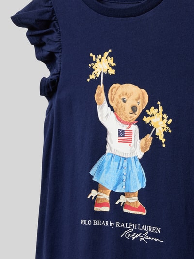 Polo Ralph Lauren Kids Kleid mit Label-Motiv-Print Marine 2