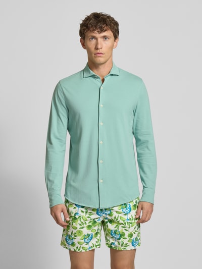 MC2 Saint Barth Koszula casualowa z listwą guzikową model ‘AMALFI’ Zielony 4