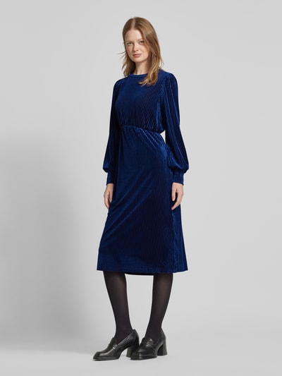 Christian Berg Woman Selection Midikleid mit Strukturmuster Blau 1