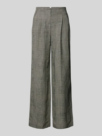 Windsor Flared Stoffhose mit Glencheck-Muster Mittelgrau 2