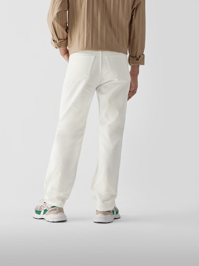 AMI PARIS Mid Rise Jeans im Straight Fit Weiß 5