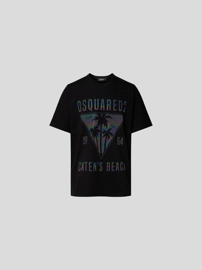 Dsquared2 T-Shirt mit Label-Prints Black 2